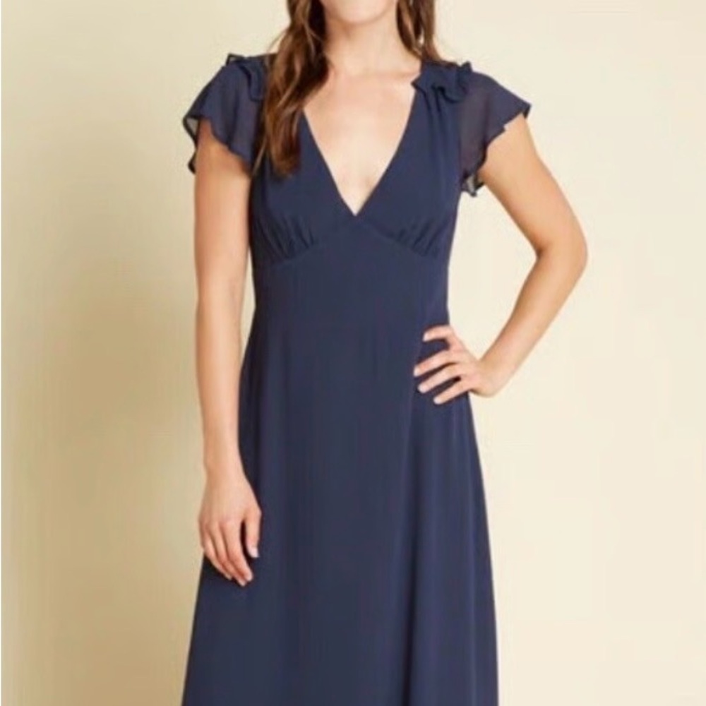 NEW - Modcloth Deep Blue Maxi Dress